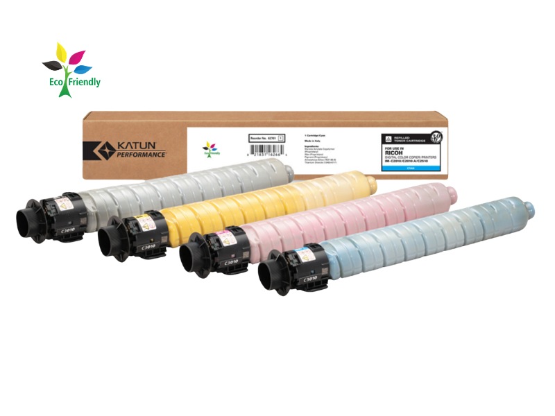 Katun PerformanceTM Refilled OEM  High-Yield Toner Cartridges for use in Ricoh IM C2010C2510-series (2)